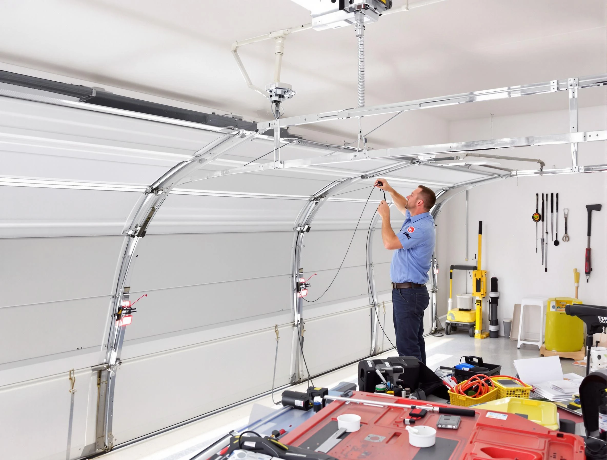 Garage door cable repair service by Hillsborough Garage Door Repair in Hillsborough